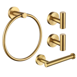 Wayfair | Gold Bathroom Hardware Sets You'll Love in 2022